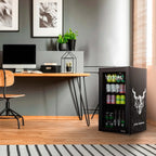 Beverage Refrigerator Cooler | 126 Cans Free Standing with Right Hinge Glass Door | Mini Fridge Beverage Organizer Perfect For Beer, Wine, Soda, And Cooler Drinks