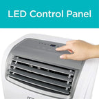 BLACK+DECKER Portable Air Conditioner with 14,000 BTU, Heating Function and Remote Control, White