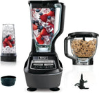 Ninja Mega Kitchen System, 1500 Watt Stand Mixer (2.1 Liters) and Food Processor (8 Cups) with (2) 473 ml Takeaway Cups