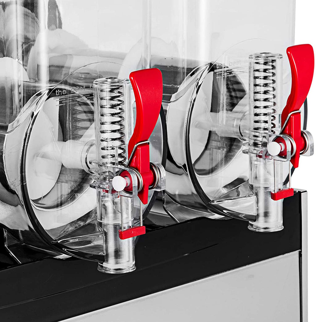 Slushy Machine 15L x 3 Tank 110V Margarita Maker Frozen Drink Machine Commercial Smoothie Maker Slushy Making Machine Suitable for Commercial Use