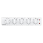 20-inch electric oven with 4 cooking zones, freestanding, in white