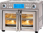 Emeril Lagasse Dual Zone 360 Air Fryer Oven Combo with French Door, 25 QT Extra Large, Cook Two Foods in Different Ways, Up to 60% Faster from Frozen to Finish
