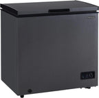 Frigidaire chest freezer (7 cubic feet), granita finish, adjustable thermostat, easy defrost function, removable basket