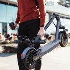 Electric scooter, 350W/500W powerful motor, 8.5"/10" solid rubber tires, 19/22 mph, 28/21/12 mile range, dual brakes