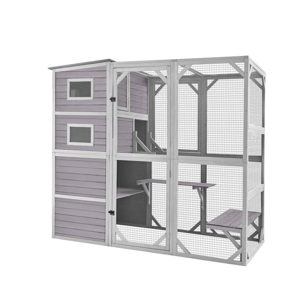 COZIWOW 4-Tier Enclosure with Weatherproof Roof