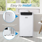 BLACK+DECKER 10,000 BTU Portable Air Conditioner for Rooms up to 450 Sq. Ft. with Remote – White