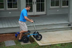New KneeRover Quad All Terrain Knee Walker in Metallic Blue