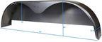 72×10-3/4 Tandem Axle Steel Trailer Fender w/Back Plate Welded In