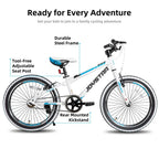 JOYSTAR Lubbock 20" 24" Kids Mountain Bike Single Speed Bicycle