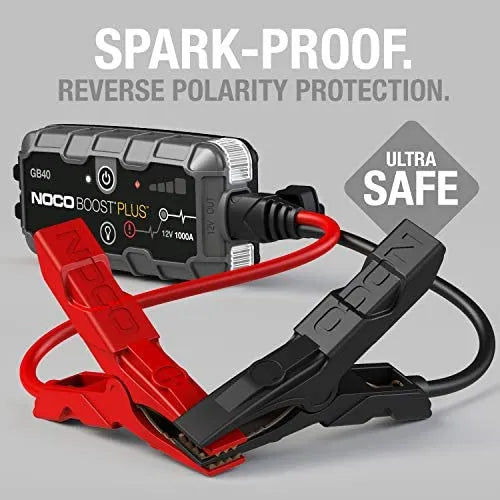NOCO Boost Plus GB40 1000 Amp 12-Volt UltraSafe Lithium Jump Starter Box, Car Battery Booster Pack, Portable Power Bank Charger  sgtnighsdesigns