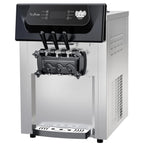 Garvee 2200W Commercial Ice Cream Machine, 3 Flavor Soft Serve Ice Cream Machine, 5.3-7.4 Gal/Hr, with LCD Touch Screen, Automatic Cleaning, High Productivity for Home Snack Bar & Restaurants