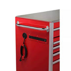 Heavy-Duty 72 in. W x 24 in. D 15-Drawer Tool Chest  Stainless Steel Top and Dual Locks Mobile Workbench