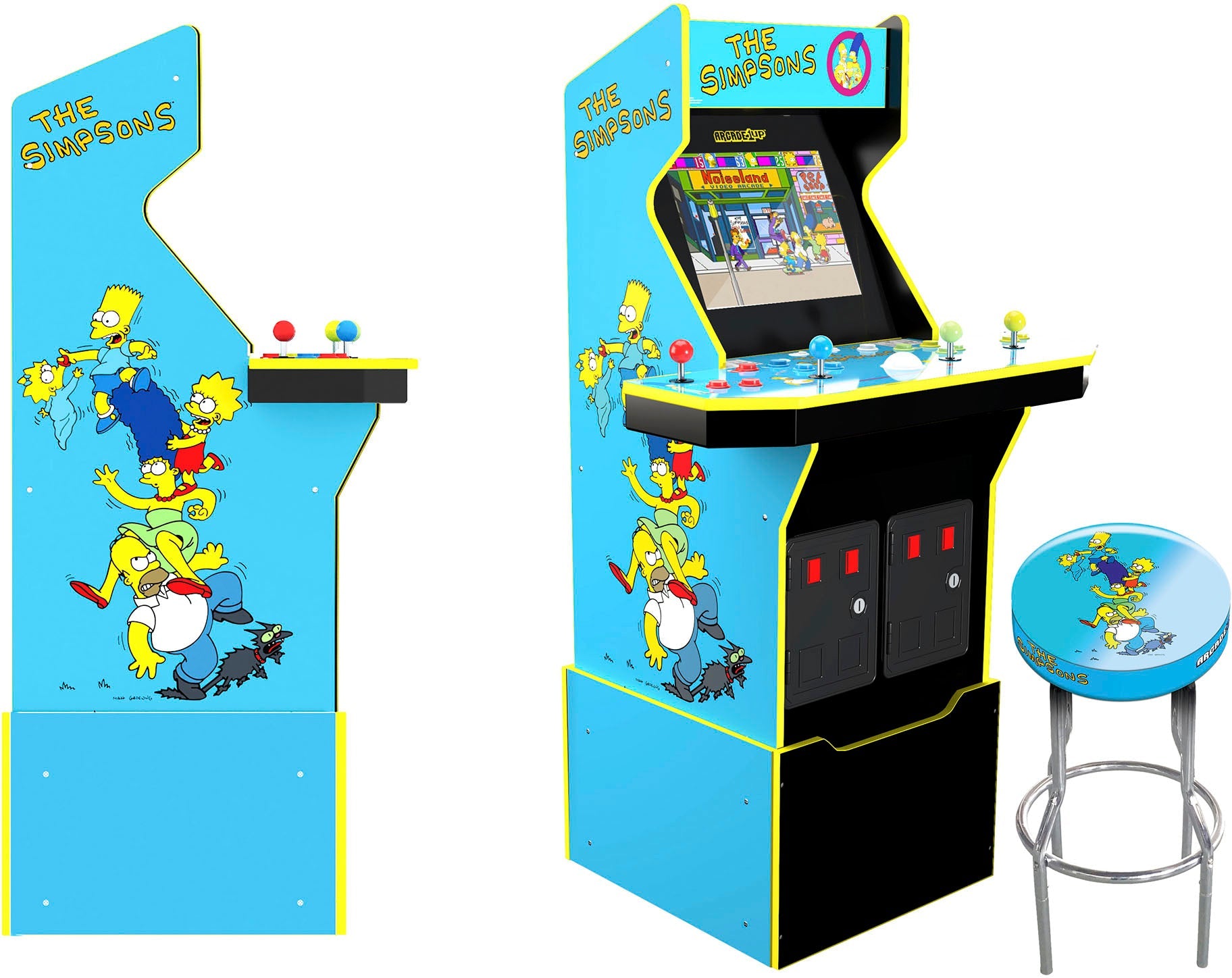 Arcade1Up – The Simpsons 30th Edition Arcade with Stool and Tin – Multi