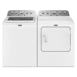 Maytag Top-Loading Washing Machine with 4.8 Cubic Foot Capacity and Extra Power Boost, White – MVW5430MW