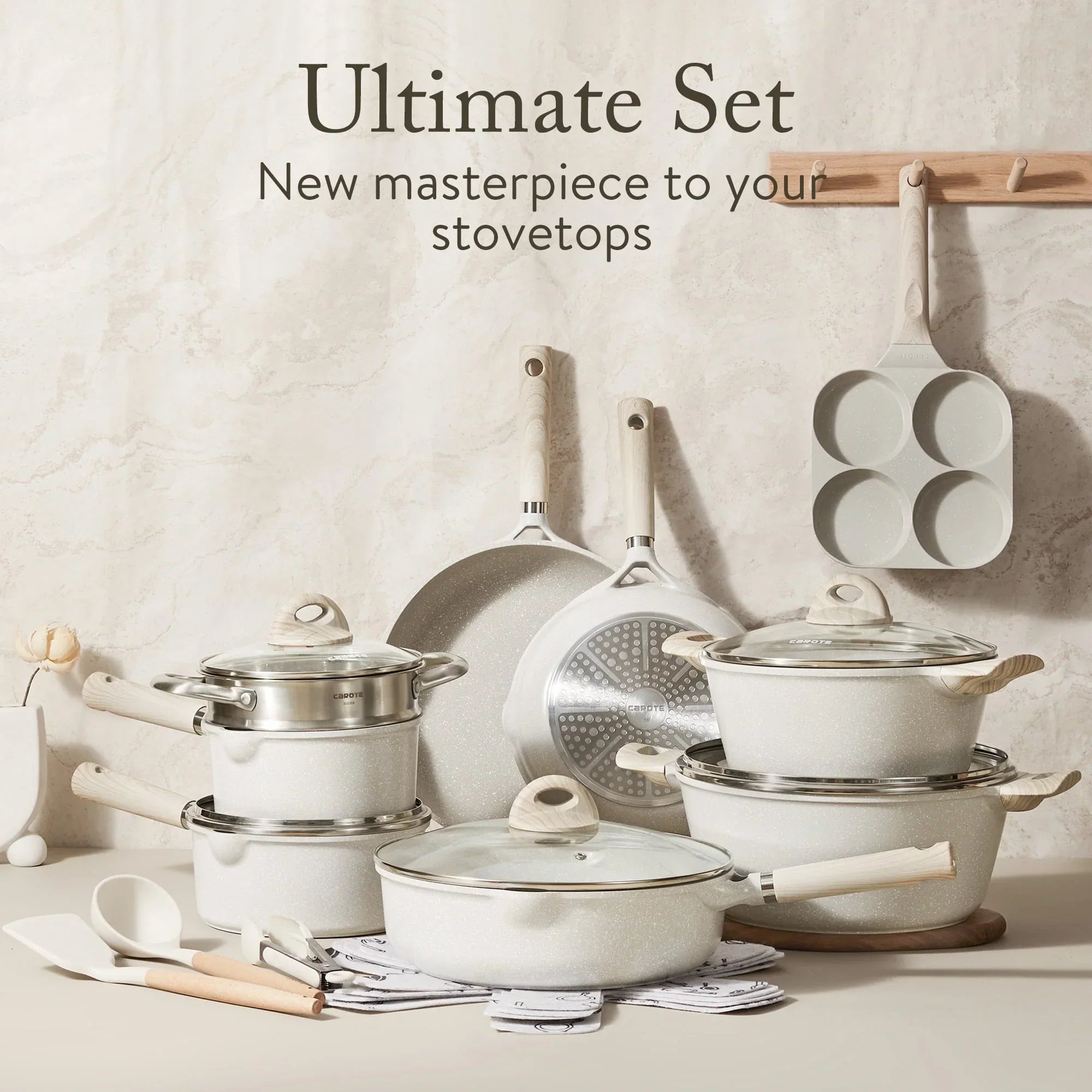 Carote Induction Kitchen Cookware Sets