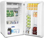 FRIGIDAIRE EFR372-BLACK 3.2 Cu Ft Black Retro Compact Rounded Corner Premium Mini Fridge