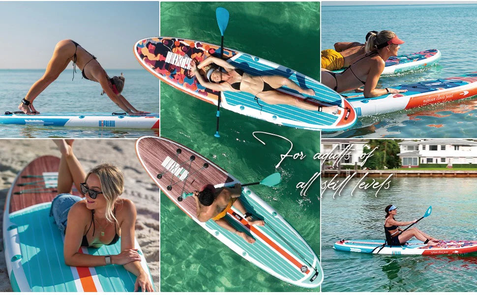 Niphean Inflatable Stand Up Paddle Board with SUP Accessories