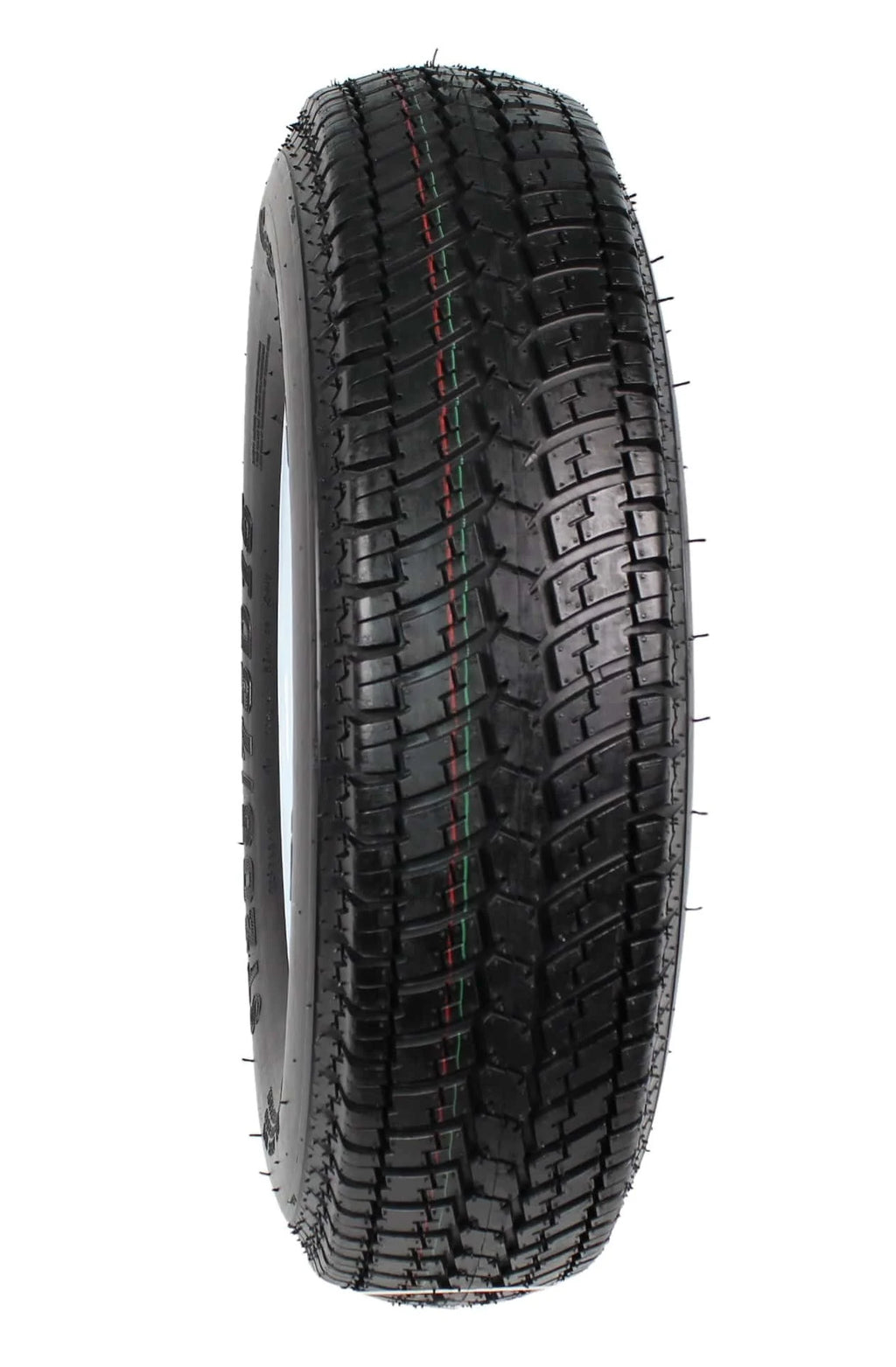 2-pack trailer tires on rim ST205/75D15 205/75 D 15 inch LRC 5-hole white spokes  1