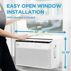 Midea 12,000 BTU U-shaped smart inverter window air conditioner cools rooms up to 550 square feet