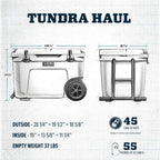 YETI Tundra Haul Cooler Box with Wheels, Navy Blue
