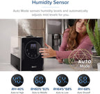 LEVOIT Humidifiers for Bedroom Large Room 6L Warm and Cool Mist for Families Plants with Built-in Humidity Sensor
