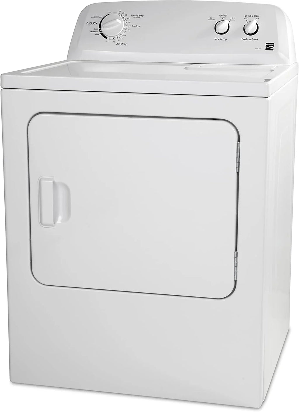 Kenmore 29′′ Front Load Electric Dryer with Wrinkle Guard and 7.0 Cubic Ft. Total Capacity, White