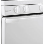 20-inch electric oven with 4 cooking zones, freestanding, in white