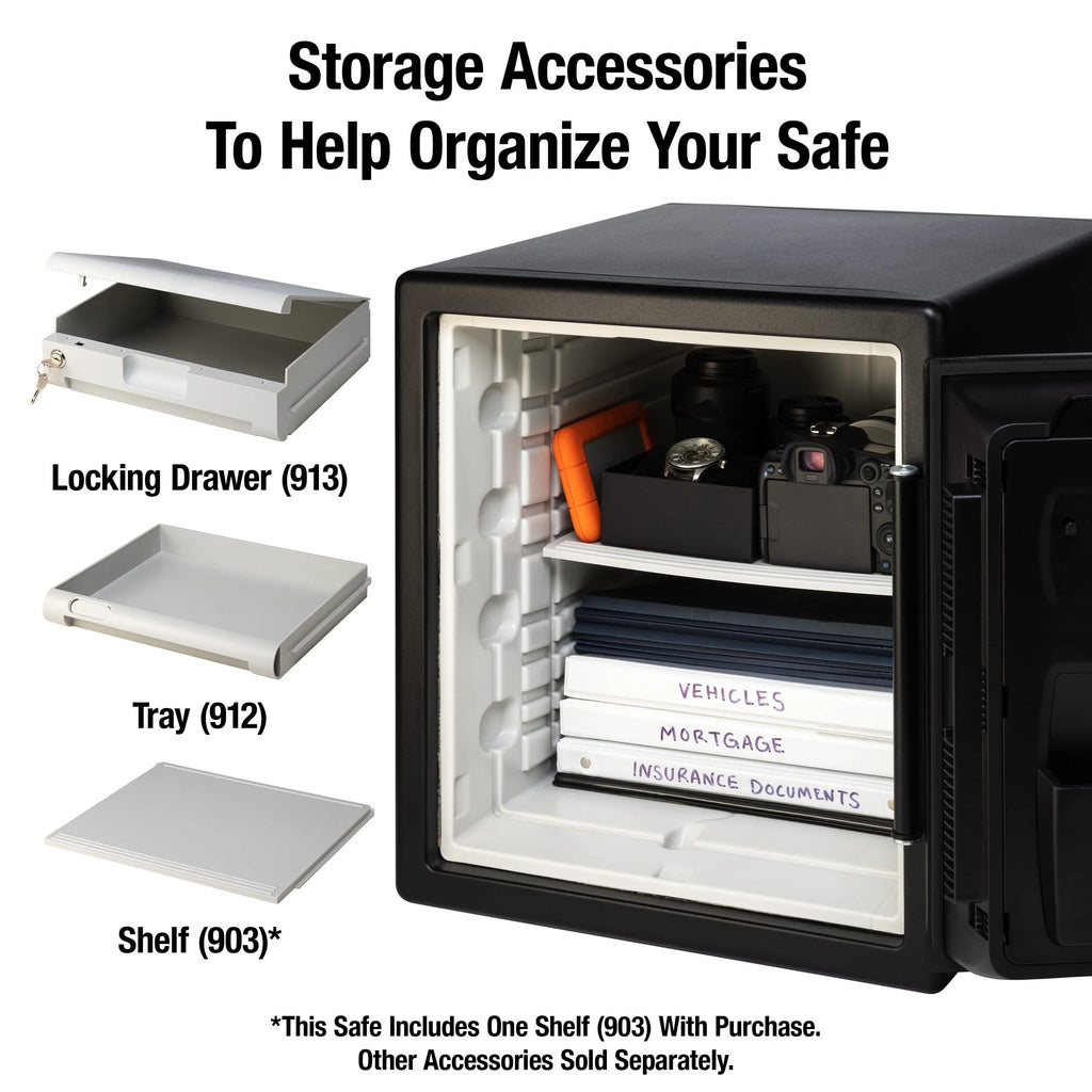 SentrySafe SFW123CS Fire-Resistant Safe and Waterproof Safe with Dial Combination Lock, 1.23 Cu. ft.