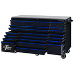 Extreme Tools RX250 Series 72-inch x 30-inch Rolling Cart – 19 Drawers – 250 lb Drawer Slides