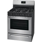 Frigidaire 30 inch (76 cm) wide freestanding 5-burner stainless steel gas hob FCRG3052AS