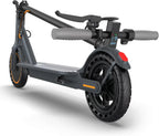 Electric scooter, 350W/500W powerful motor, 8.5"/10" solid rubber tires, 19/22 mph, 28/21/12 mile range, dual brakes
