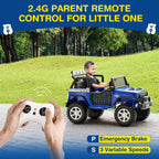 L8 Ride On Car, 2 Seater, 12V Kids Electric Car w/Remote Control, 4-Wheel Suspension, Bluetooth Speaker, Multi Music Modes, 3 Speeds, LED Lights, Xmas & Birthday Gift Ideas for Kids Ages 3+