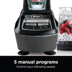 Ninja Mega Kitchen System, 1500 Watt Stand Mixer (2.1 Liters) and Food Processor (8 Cups) with (2) 473 ml Takeaway Cups