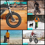 Electric Bike for Adults Ridstar, 1200W 30mph Moutain Bike,48V 15.6AH Battery E-Bike,20" Fat Tire Electric Motorcycle,Electric Bicycle 7 Speed Full Suspension