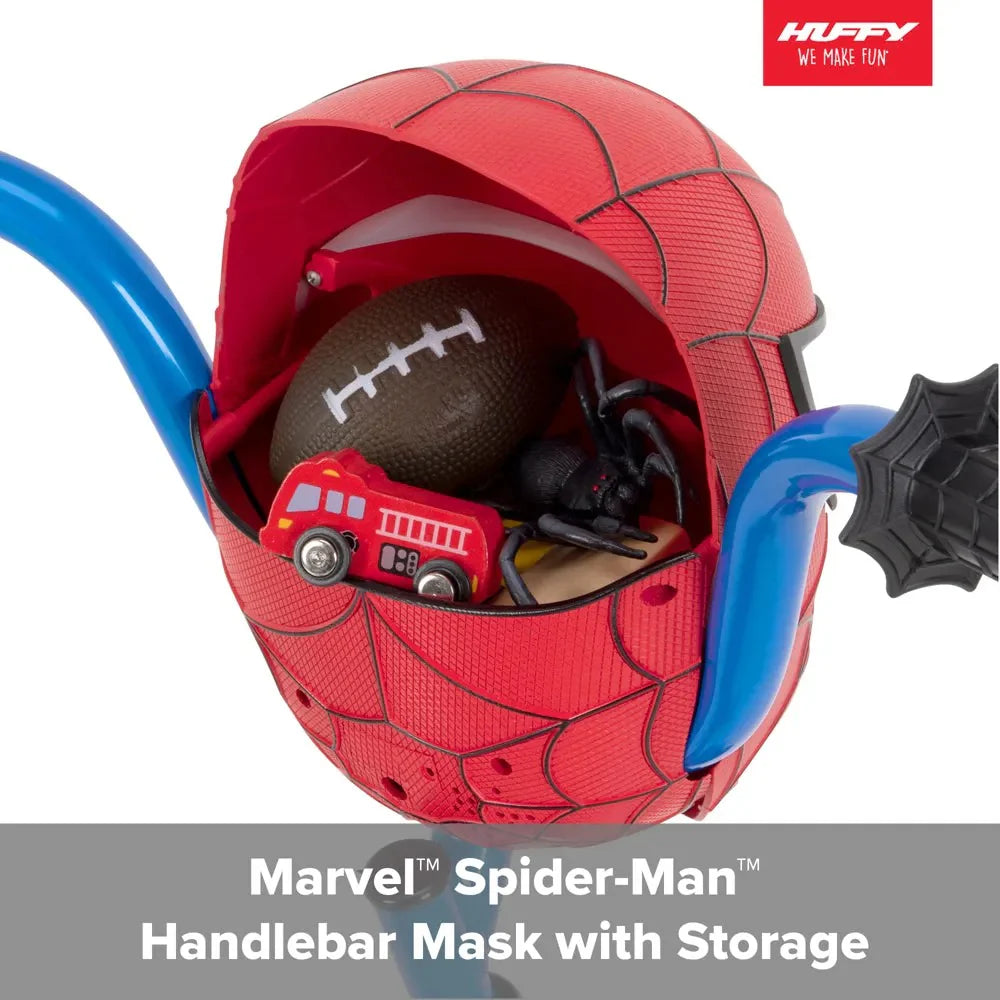 Huffy Marvel Spider-Man 12′′ Boys’ Bike with Training Wheels, Easy Assembly, Ages 3-5