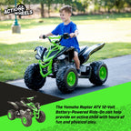 Yamaha 12V Raptor ATV Powered Ride-on for Boys & Girls, Ages 3+, up to 5 MPH