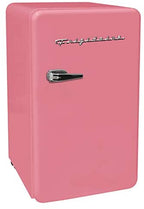 FRIGIDAIRE EFR372-BLACK 3.2 Cu Ft Black Retro Compact Rounded Corner Premium Mini Fridge