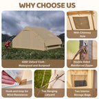 6 Person Inflatable Camping Tent with Pump