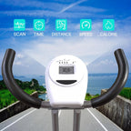 Foldable Exercise Bike Stationary Bikes for Home, 5 IN 1 Indoor Workout Bike, Cycling Bike with 16-Level Quiet Magnetic Resistance, 6.6 LBS Flywheel and 300LBS Capacity, 2025 Designed 817 X-bike