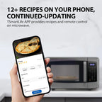 TOSHIBA 4-in-1 ML-EC42P(SS) Countertop Microwave Oven, Smart Sensor, Convection, Air Fryer Combo, Mute Function, Position Memory 13.6" Turntable, 1.5 Cu Ft, 1000W, Silver