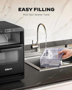 Silonn Nugget Ice Maker Countertop, Pull-Out Water Tank and Removable Ice Basket