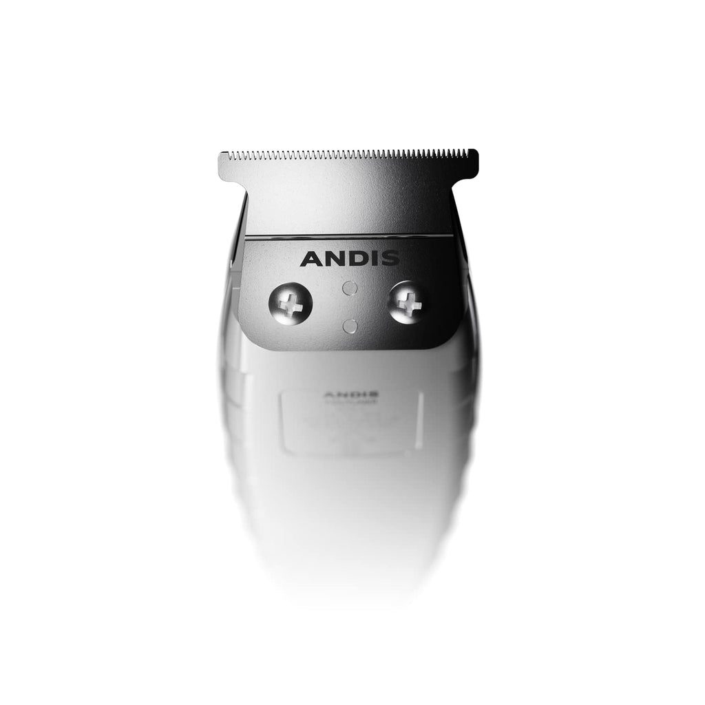 Andis 04780 Professional T-Outliner Beard & Hair Trimmer for Men with Carbon Steel T-Blade Bump Free Technology – Corded Electric Beard Trimmer GTO Grey