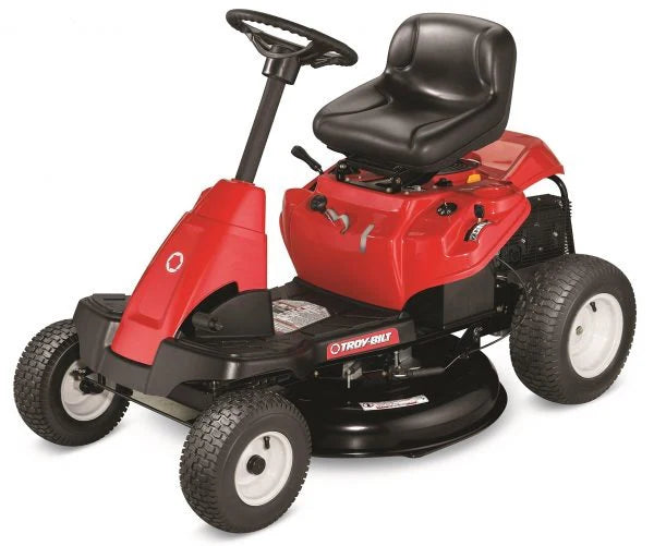 Troy-Bilt TB30 382 cm³ ride-on lawnmower with 6 gears, fully refurbished, compact design, adjustable height