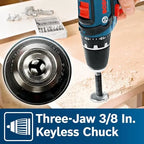 BOSCH CLPK22-120 12V Max Cordless 2-Tool 3/8 in. Drill/Driver and 1/4 in. Impact Driver Combo Kit with 2 Batteries, Charger and Case,Blue