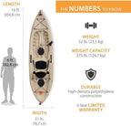 Lifetime 90806 Tamarack Angler 100 Fishing Kayak C 2-Pack (Paddles included)
