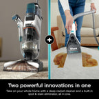 Shark CarpetXpert EX201 Carpet Cleaner, Cyan  C Deep Cleaning with StainStriker, Perfect for Pets, Includes Spot & Stain Remover Tools