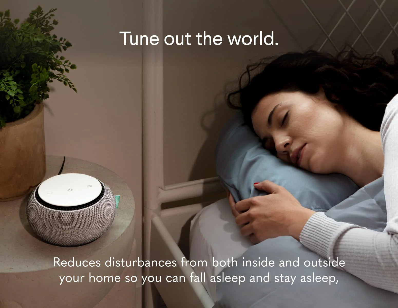 SNOOZ Smart White Noise Machine with Real Fan Inside