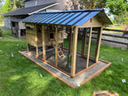 Walk-In Chicken Coop – 6-ft x 12-ft x 7.5-ft Outdoor Poultry Run