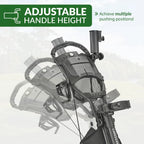 3Wheel Golf Push Cart - Golf Trolley Foldable Collapsible Lightweight Pushcart with Foot Brake - Easy to Open & Close