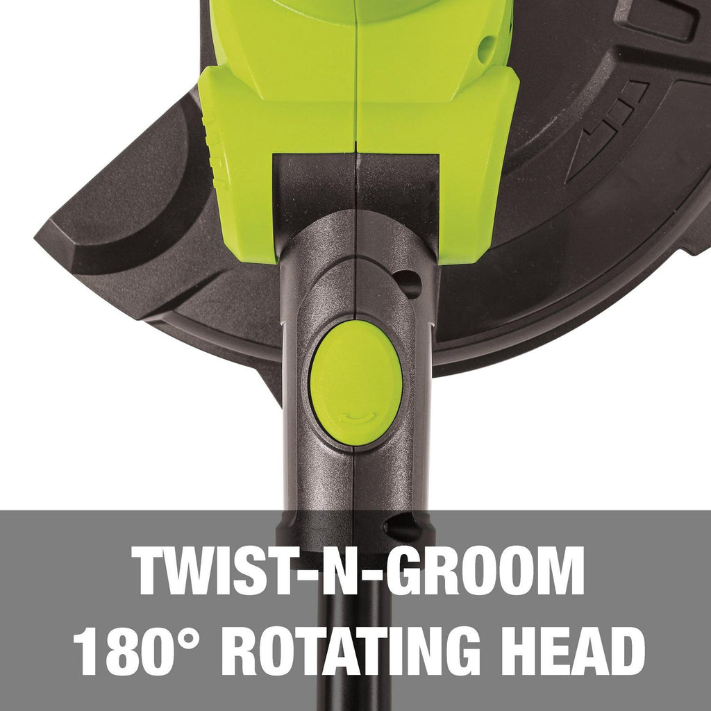 Sun Joe 24V Cordless String Trimmer, 12-Inch, Multi-Angle Head, 4.0-Ah Battery & Charger Included